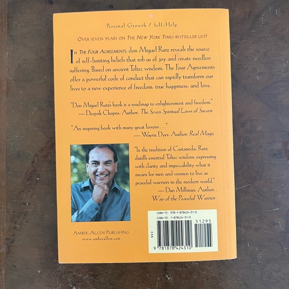 Vintage The Four Agreements Book 1997 Edition - Picture 3 of 4